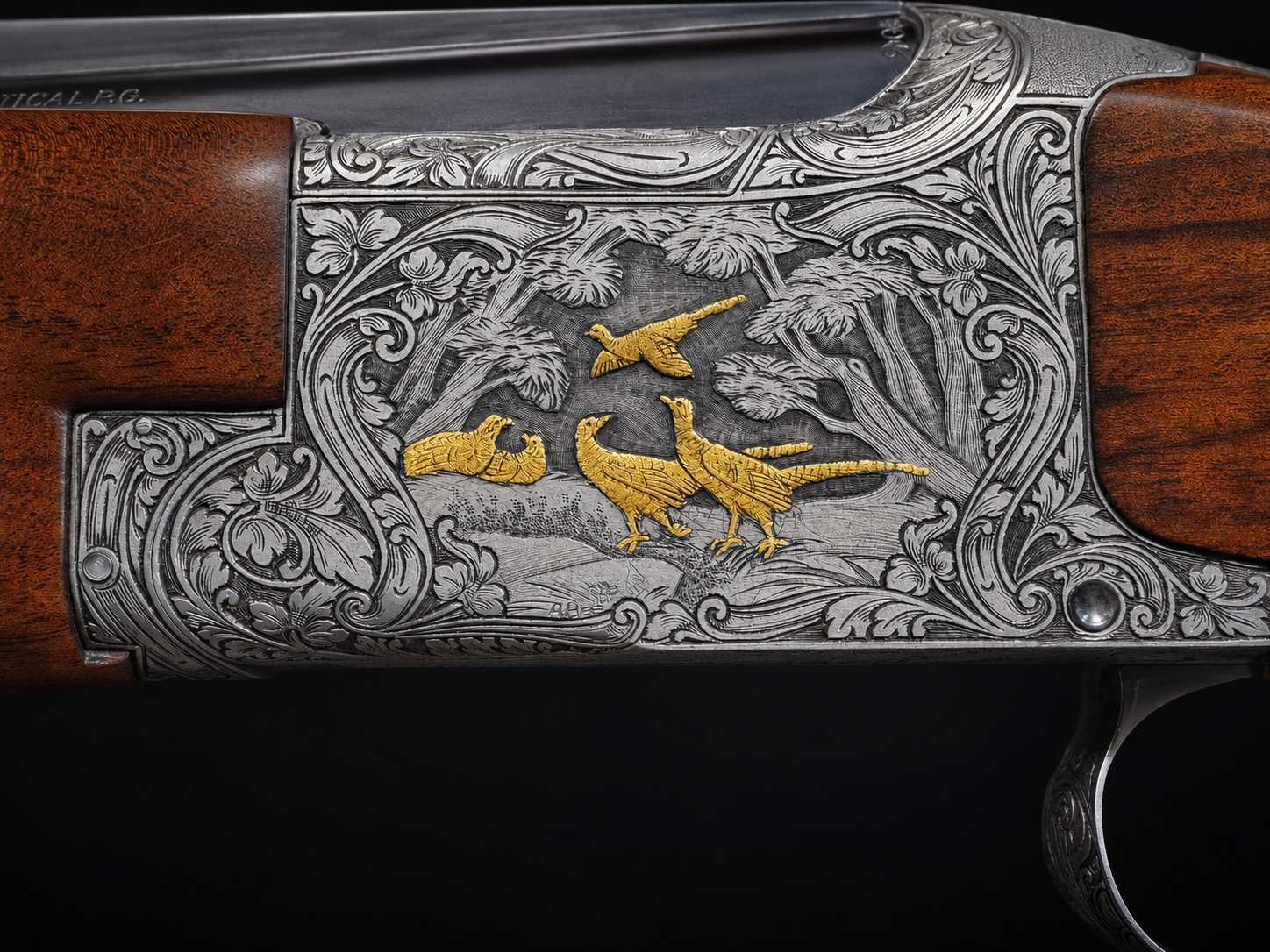 Exceptional 1961 Browning Superposed Diana Grade Broadway Trap – Signed Legiers Engraving & Angelo Bee Gold Inlay – 32" IM/IM – Art’s Rebuild 