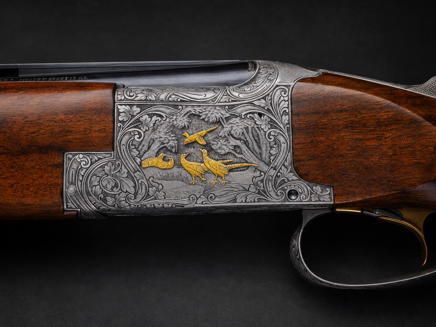 Exceptional 1961 Browning Superposed Diana Grade Broadway Trap – Signed Legiers Engraving & Angelo Bee Gold Inlay – 32" IM/IM – Art’s Rebuild  photo 3